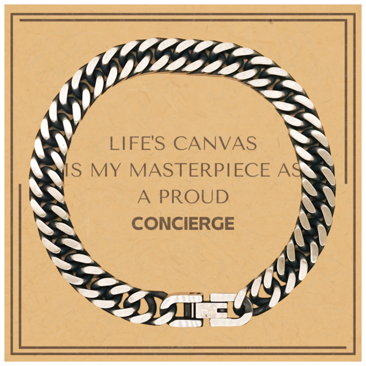 Concierge Cuban Link Chain Bracelet - Life's Canvas is My Masterpiece | Thoughtful Gift