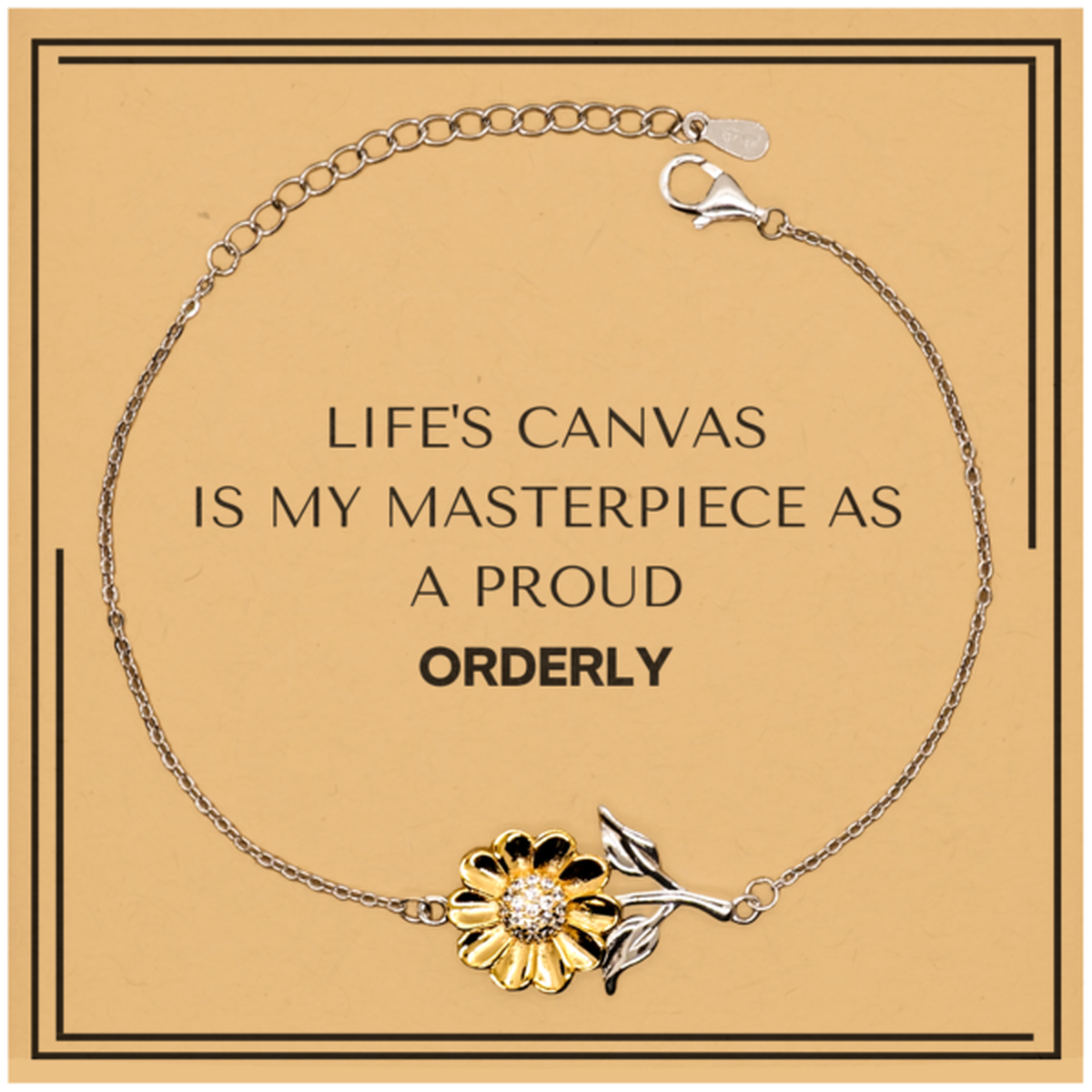 Orderly Sunflower Bracelet - Life's Canvas is My Masterpiece | Meaningful Gift