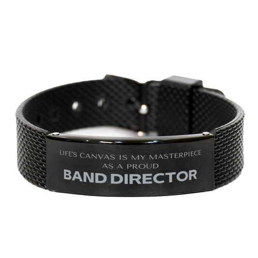 Band Director Black Shark Mesh Bracelet - Life's Canvas is My Masterpiece | Perfect Gift