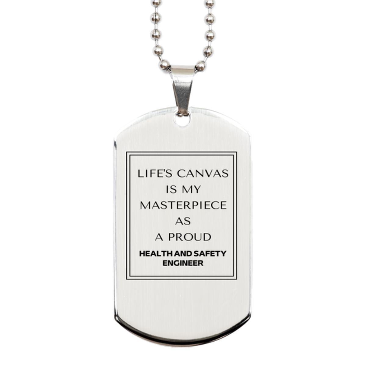 Health and Safety Engineer Necklace - Life's Canvas is My Masterpiece | Perfect Gift