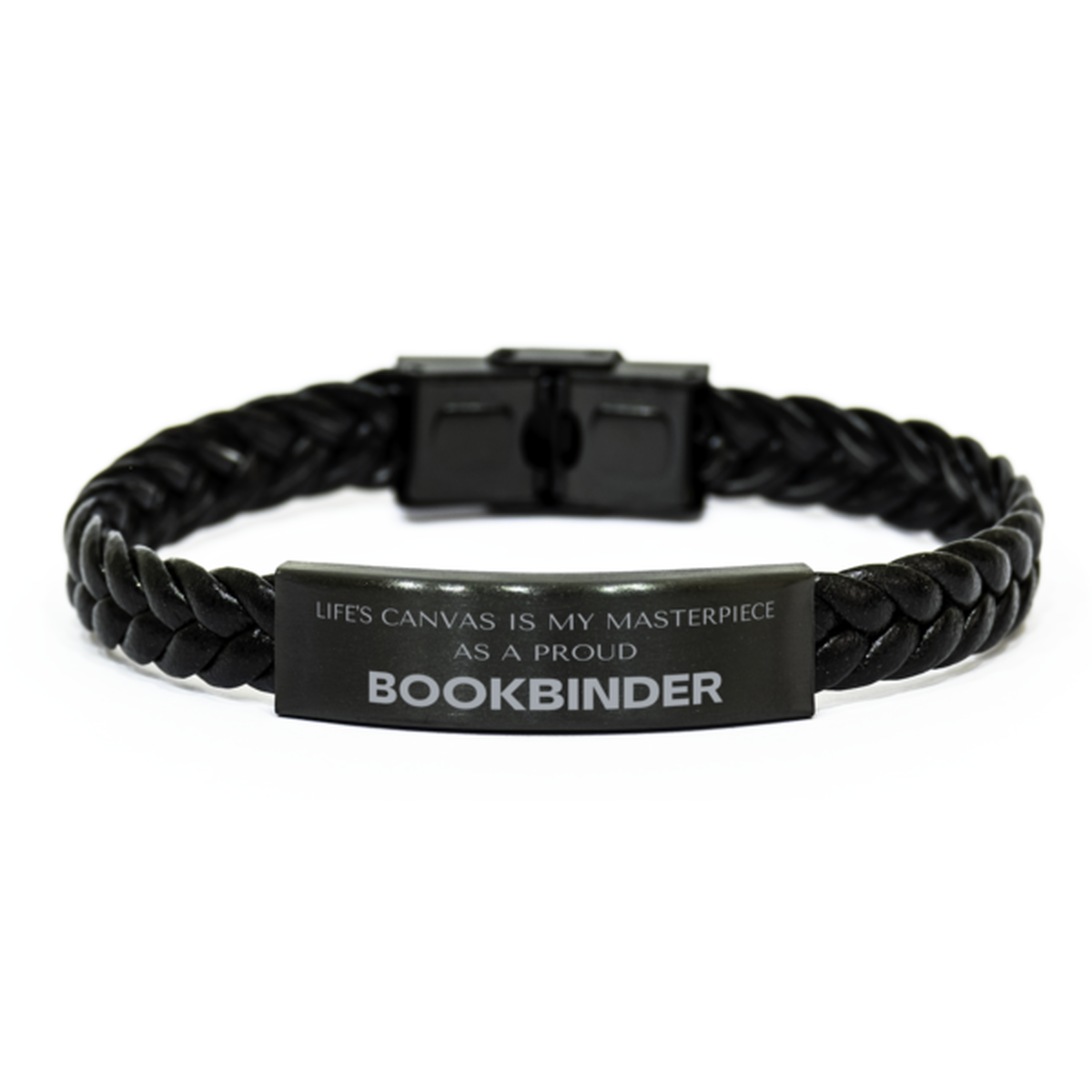 Bookbinder Braided Leather Bracelet - Life's Canvas is My Masterpiece | Perfect Gift