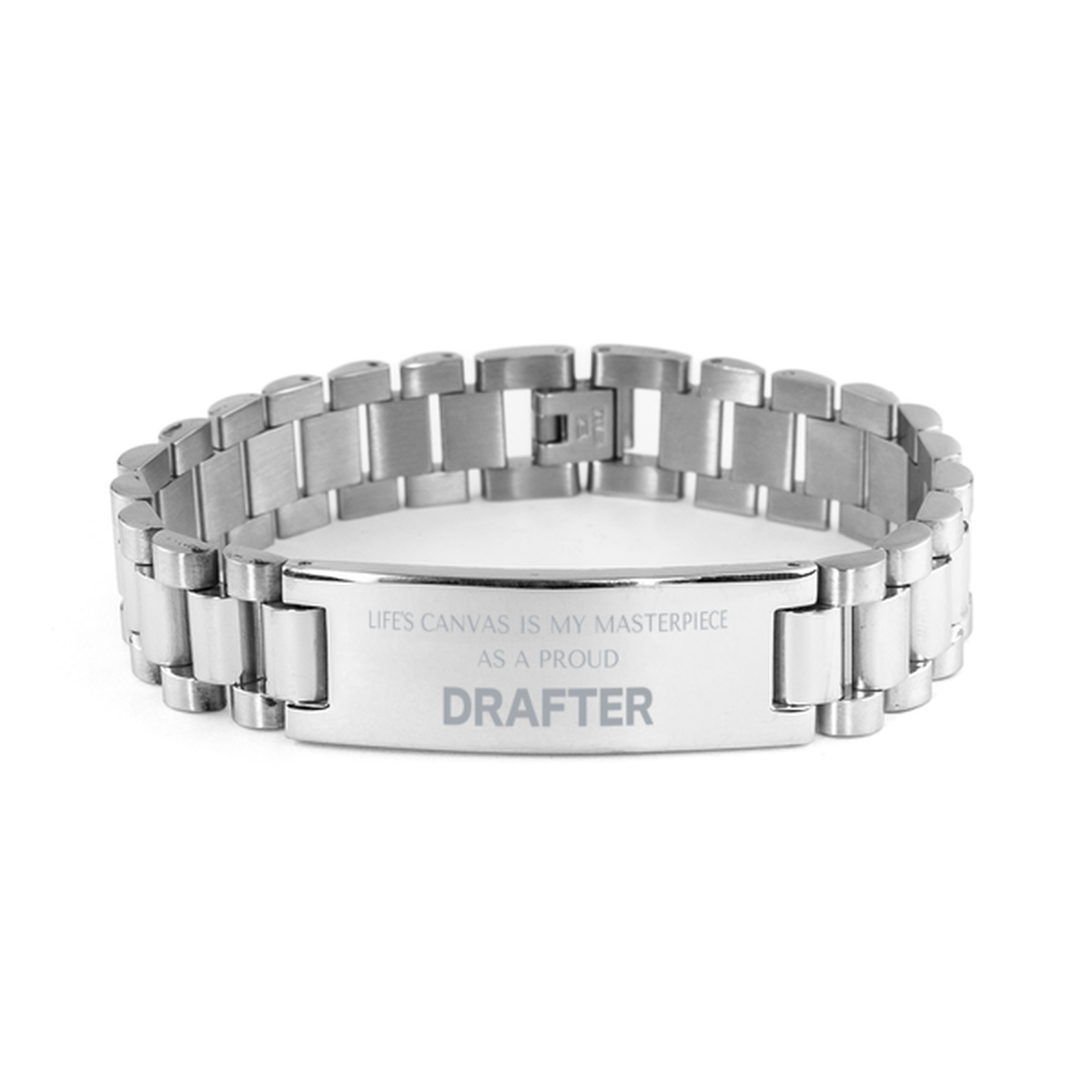 Drafter Stainless Steel Bracelet - Life's Canvas is My Masterpiece | Birthday and Christmas Gift