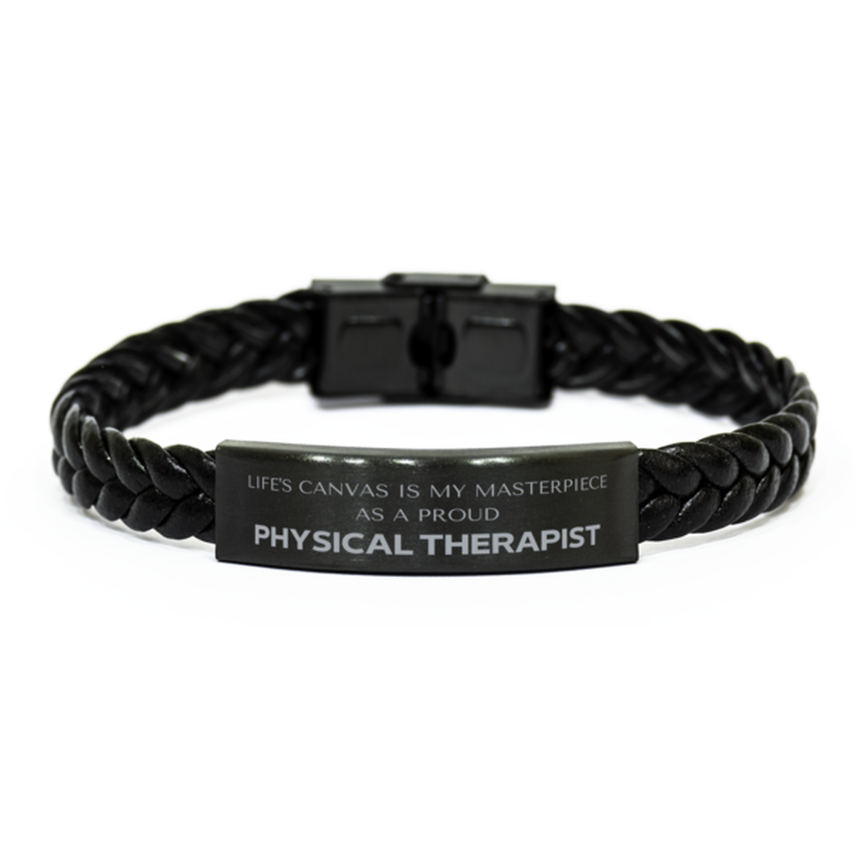 Physical Therapist Engraved Bracelet - Life's Canvas Is My Masterpiece | Meaningful Gift