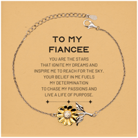 Load image into Gallery viewer, Fiancee Sunflower Bracelet - You Are the Stars | Birthday &amp; Christmas Gift
