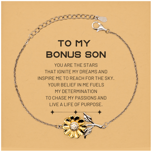 Bonus Son Sunflower Bracelet - You Are the Stars | Birthday Christmas Gift
