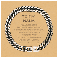 Load image into Gallery viewer, Nana Cuban Link Chain Bracelet - You are the stars that ignite my dreams | Birthday Christmas Gift
