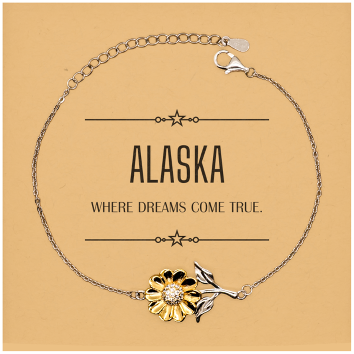 Alaska Sunflower Bracelet - Where Dreams Come True | Inspirational Gift