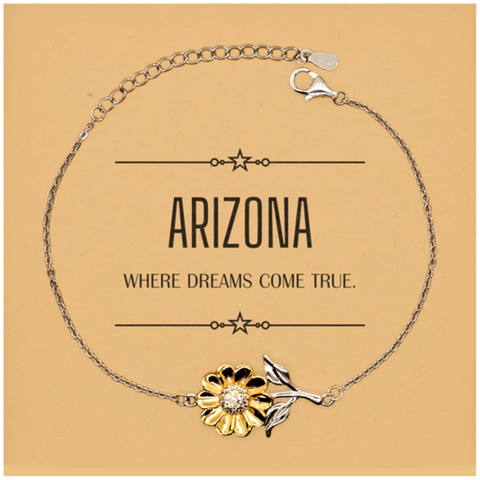 Arizona Sunflower Bracelet - Where Dreams Come True | Birthday and Inspirational Gift