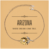 Load image into Gallery viewer, Arizona Sunflower Bracelet - Where Dreams Come True | Birthday and Inspirational Gift
