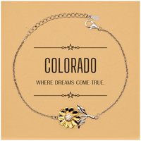 Load image into Gallery viewer, Colorado Sunflower Bracelet - Where Dreams Come True | Meaningful Gift
