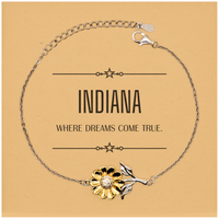 Load image into Gallery viewer, Indiana Sunflower Bracelet - Where Dreams Come True | Meaningful Gift
