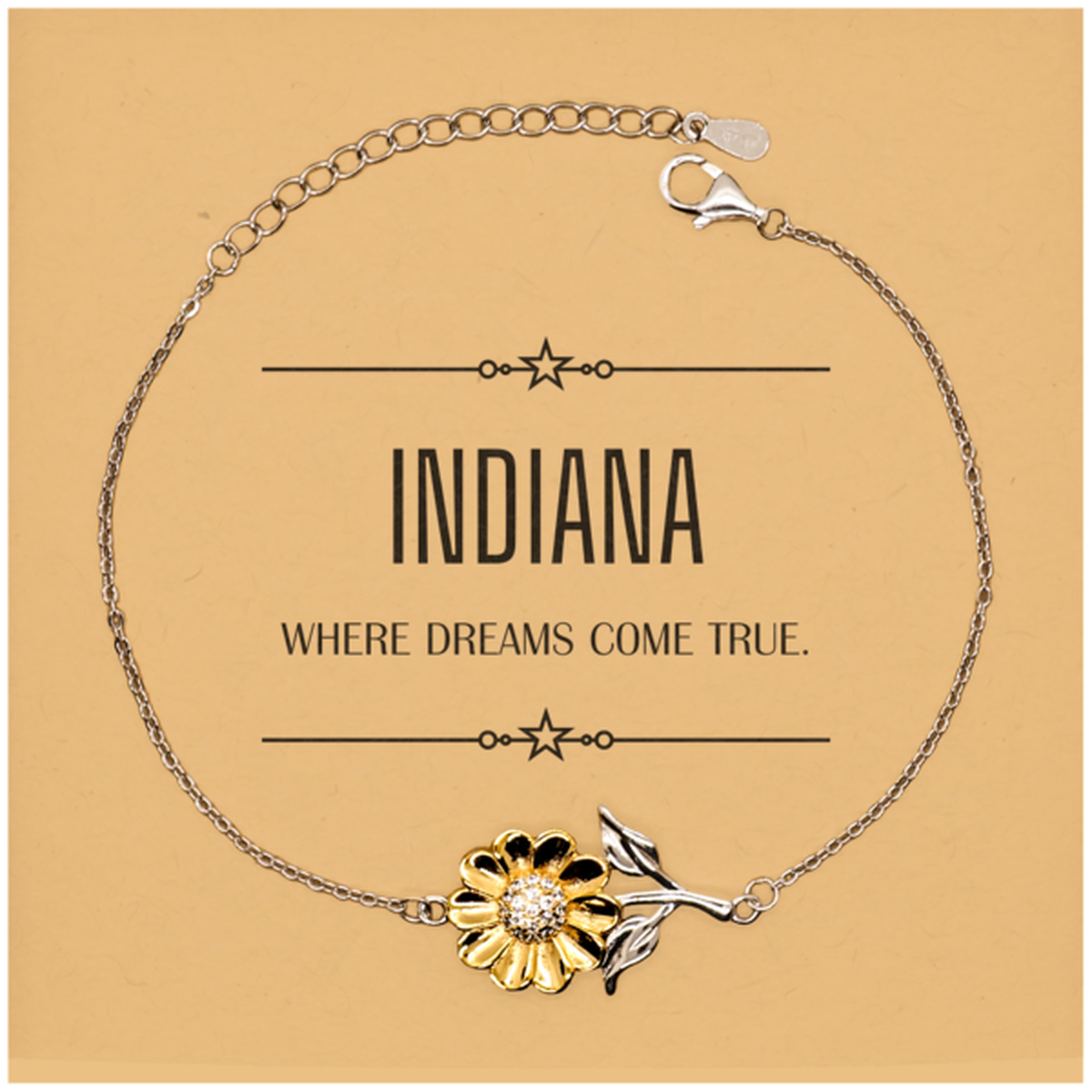 Indiana Sunflower Bracelet - Where Dreams Come True | Meaningful Gift