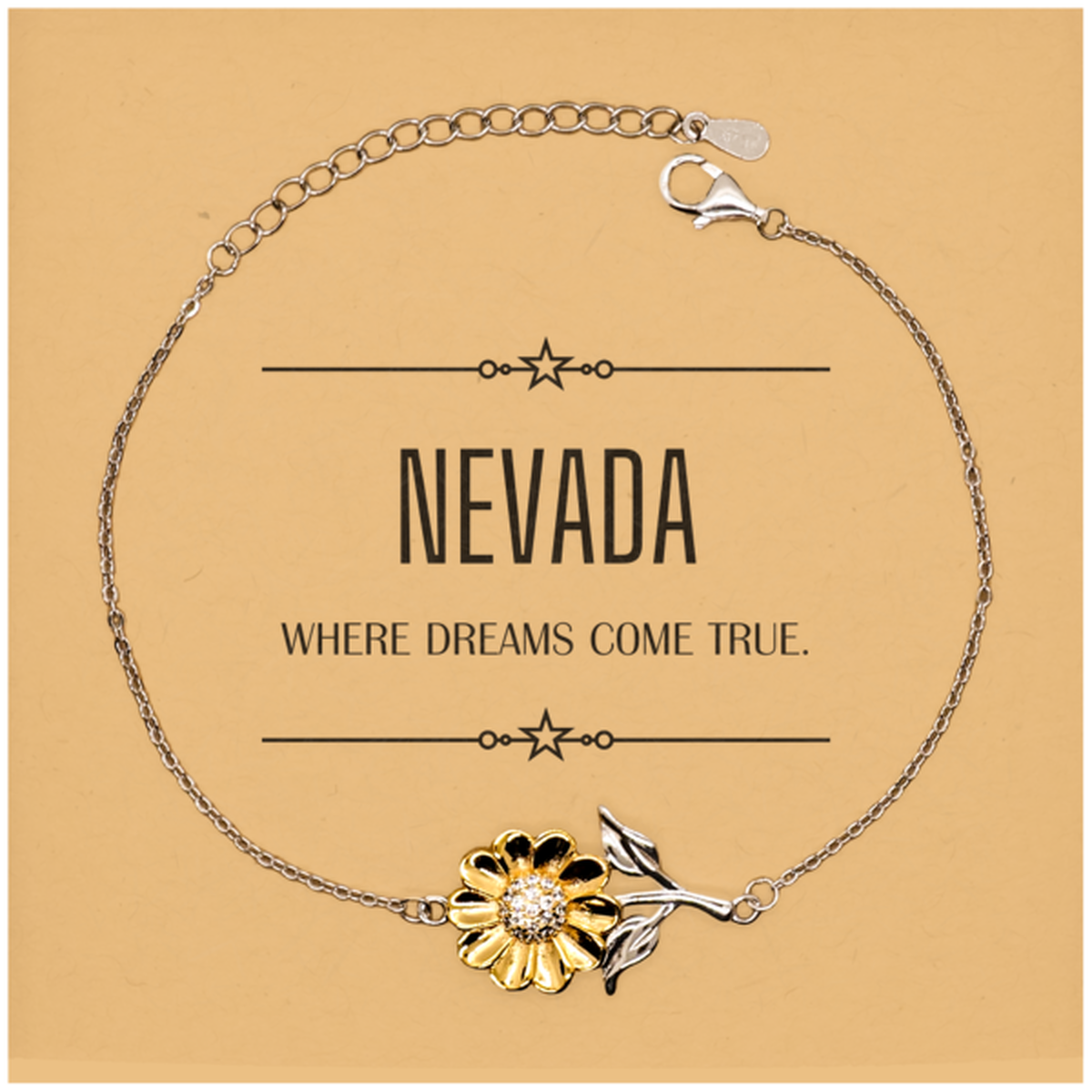 Nevada Sunflower Bracelet - Where Dreams Come True | Meaningful Gift