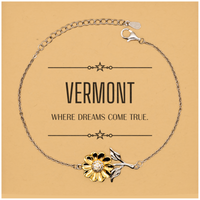 Load image into Gallery viewer, Vermont Sunflower Bracelet - Where Dreams Come True | Inspirational Gift
