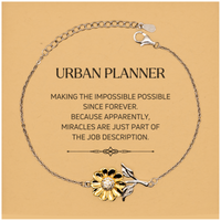 Load image into Gallery viewer, Urban Planner Sunflower Bracelet - Miracles are Just Part of the Job Description | Inspirational Gift
