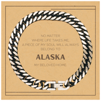 Load image into Gallery viewer, Alaska Gift Bracelet - My Soul Belongs to Alaska | Birthday &amp; Christmas Gift
