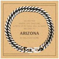 Load image into Gallery viewer, Arizona State Gift Bracelet - &#39;My Soul Belongs to Arizona&#39; | Unique Birthday and Christmas Gift
