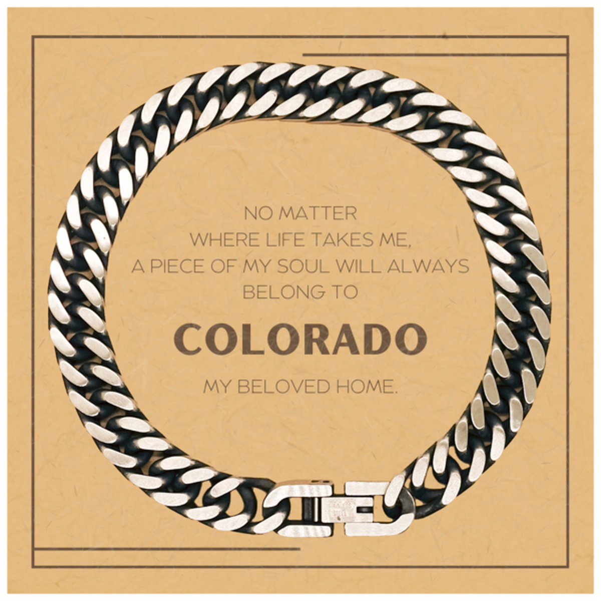Colorado Gift Bracelet - My Soul Belongs to Colorado | Birthday & Christmas Gift