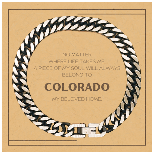 Colorado Gift Bracelet - My Soul Belongs to Colorado | Birthday & Christmas Gift