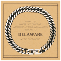 Load image into Gallery viewer, Delaware Bracelet - My Soul Will Always Belong to Delaware | Birthday &amp; Christmas Gift
