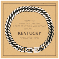 Load image into Gallery viewer, Kentucky Gift Bracelet - My Soul Will Always Belong to Kentucky | Birthday Christmas Gift
