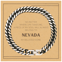 Load image into Gallery viewer, Nevada Soul Bracelet - My Soul Will Always Belong to Nevada | Unique Gift for Him/Her
