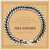 Load image into Gallery viewer, Oklahoma State Bracelet - My Soul Will Always Belong to Oklahoma | Thoughtful Gift

