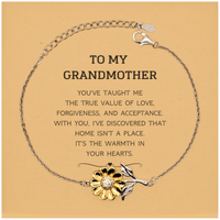 Load image into Gallery viewer, Grandmother Sunflower Bracelet - You&#39;ve Taught Me Love | Meaningful Gift
