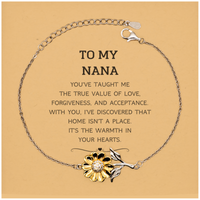 Load image into Gallery viewer, Nana Sunflower Bracelet - You&#39;ve Taught Me the True Value of Love | Thoughtful Gift
