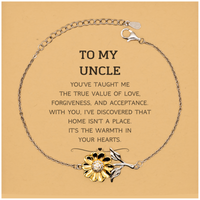 Load image into Gallery viewer, Uncle Sunflower Bracelet - You&#39;ve Taught Me Love | Meaningful Gift
