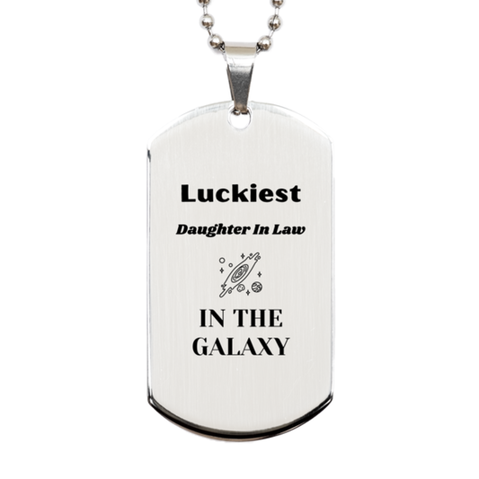 Daughter In Law Keychain - Luckiest Daughter In Law in the Galaxy | Christmas Gift