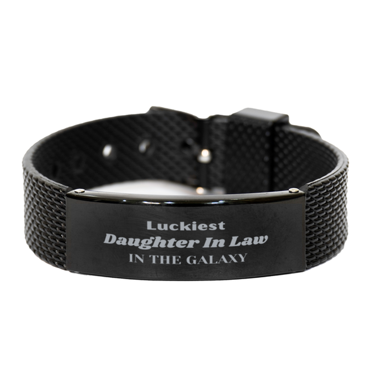 Daughter In Law Engraved Bracelet - Luckiest Daughter In Law In The Galaxy | Christmas Gift