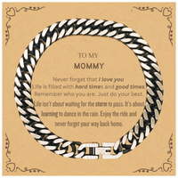 Load image into Gallery viewer, Mommy Cuban Link Chain Bracelet - Love You Always | Birthday &amp; Christmas Gift
