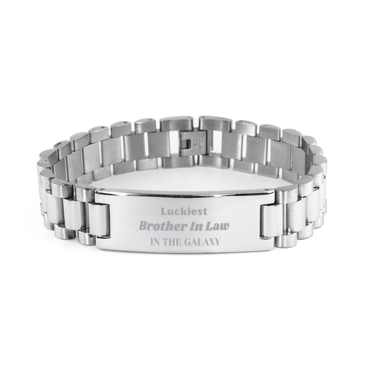 Brother In Law Engraved Bracelet - Luckiest Brother In Law In The Galaxy | Unique Gift