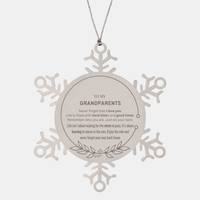 Load image into Gallery viewer, Grandparents Snowflake Ornament - To My Grandparents | Christmas Gift
