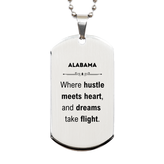 Alabama Keychain - Where Hustle Meets Heart | Perfect Gift