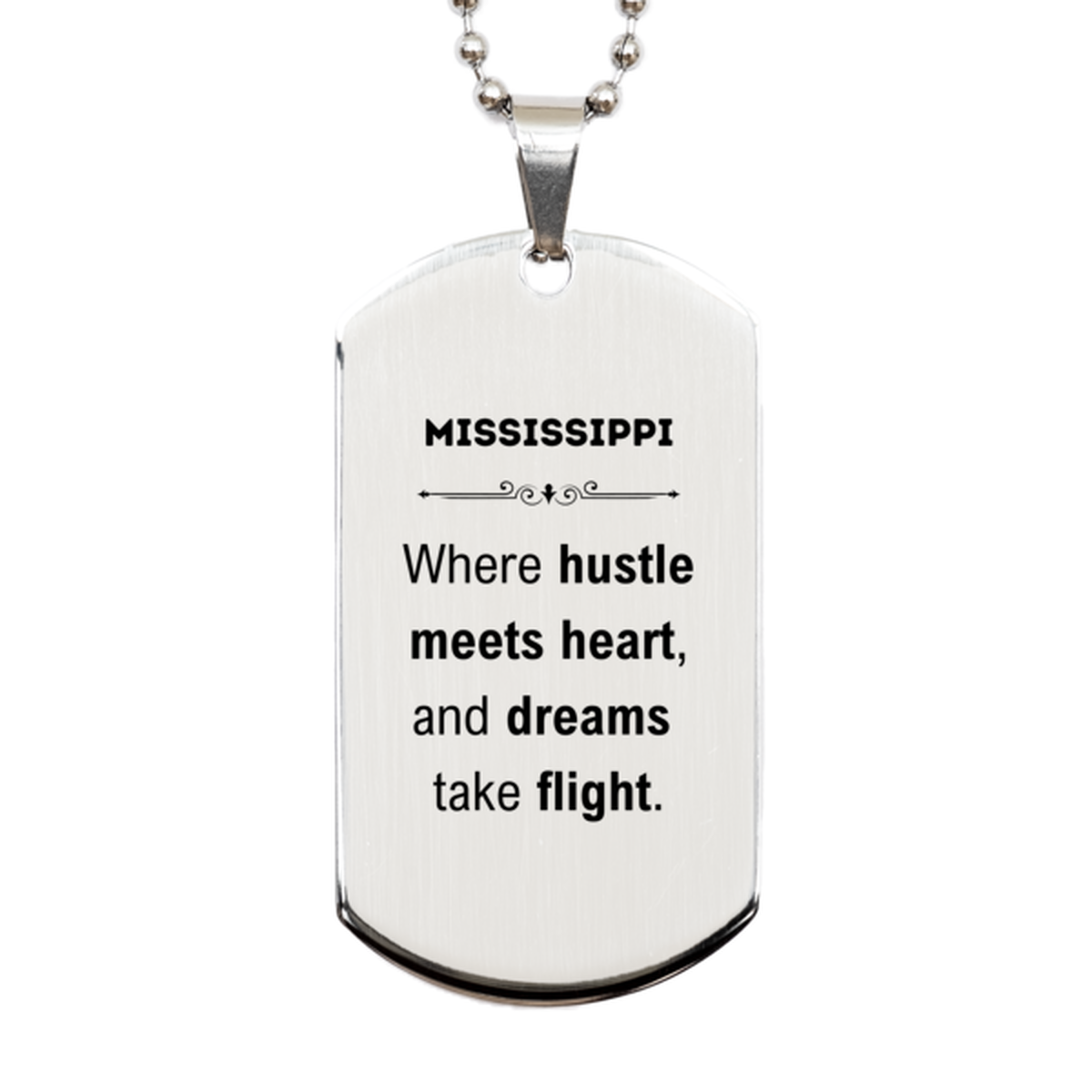 Mississippi Keychain - Where Hustle Meets Heart | Perfect Gift