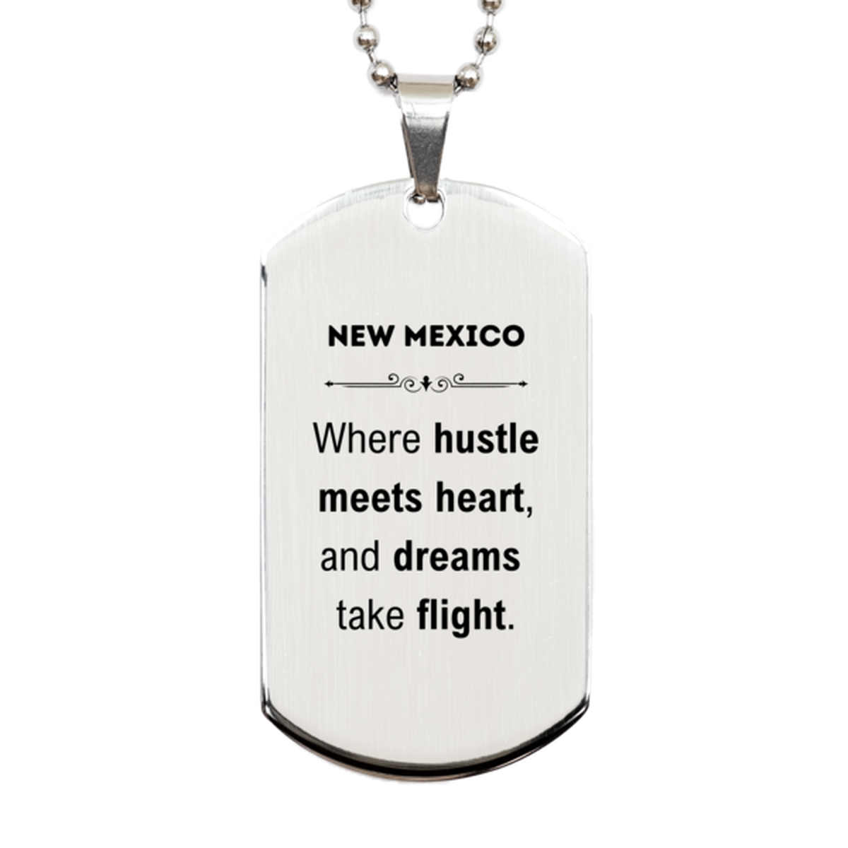 New Mexico Keychain - Where Hustle Meets Heart Design | Perfect Gift