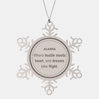 Load image into Gallery viewer, Alaska Ornament - Where Hustle Meets Heart | Christmas Gift
