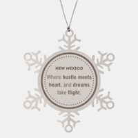 Load image into Gallery viewer, New Mexico Ornament - Where Hustle Meets Heart | Christmas Gift
