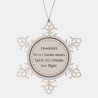 Load image into Gallery viewer, Tennessee Christmas Ornament - Where Hustle Meets Heart | Holiday Gift
