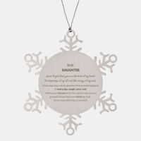 Load image into Gallery viewer, Daughter Snowflake Ornament - To My Daughter Design | Christmas Gift
