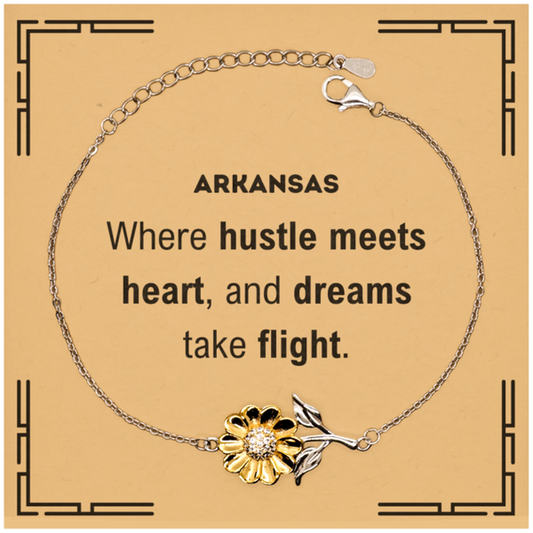 Arkansas Sunflower Bracelet - Where Hustle Meets Heart | Thoughtful Gift