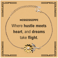 Load image into Gallery viewer, Mississippi Sunflower Bracelet - Where Hustle Meets Heart | Meaningful Gift
