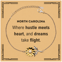 Load image into Gallery viewer, North Carolina Sunflower Bracelet - Where Hustle Meets Heart | Thoughtful Gift
