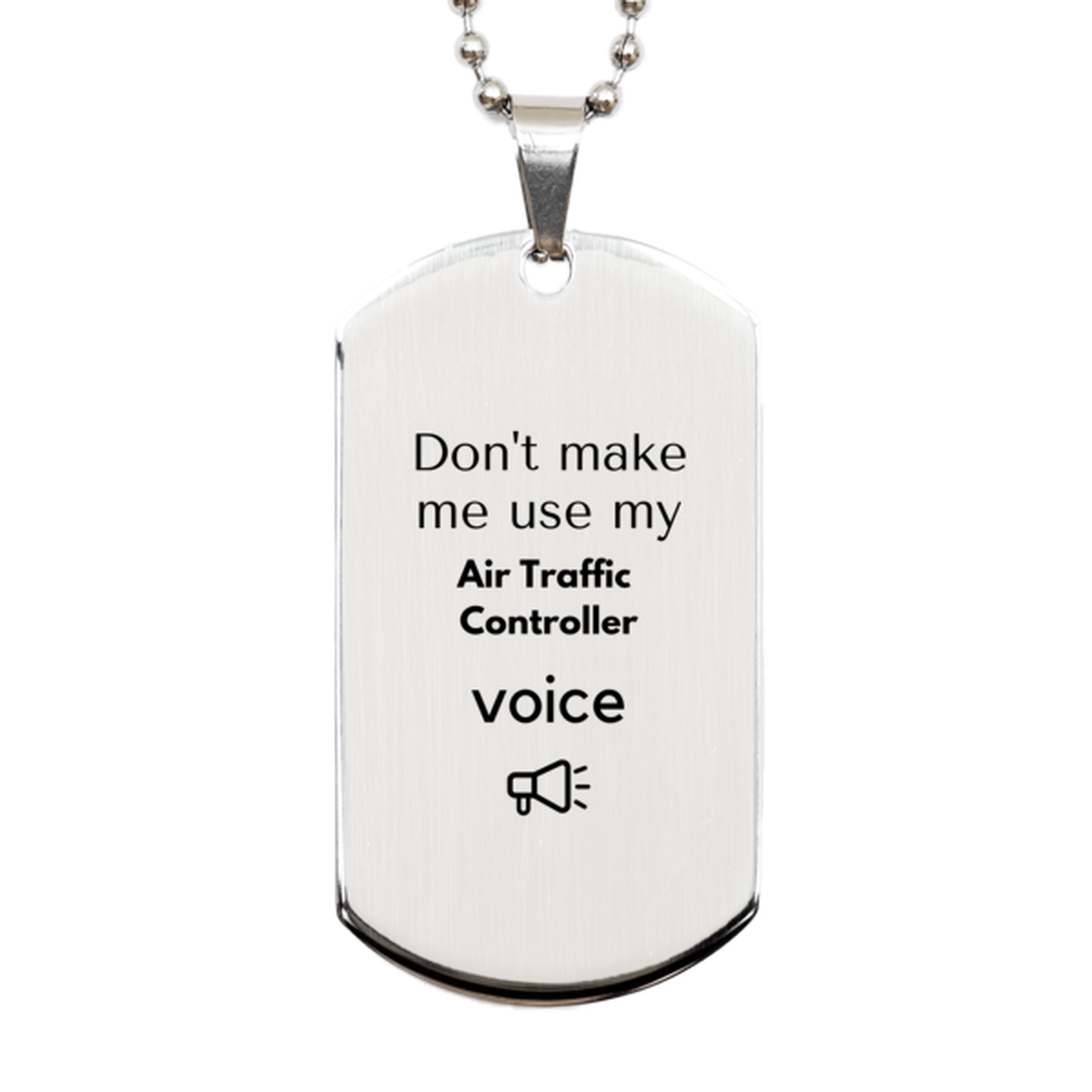 Air Traffic Controller Keychain - Don't Make Me Use My Voice | Fun Gift