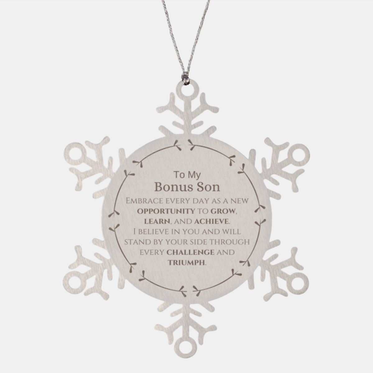 Bonus Son Snowflake Ornament - Inspirational Design | Christmas Gift