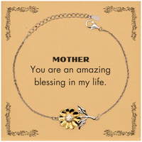Load image into Gallery viewer, Mom Sunflower Bracelet - You are an amazing blessing | Mother&#39;s Day Gift
