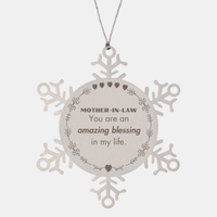 Load image into Gallery viewer, Mother-In-Law Snowflake Ornament - You Are An Amazing Blessing | Christmas Gift
