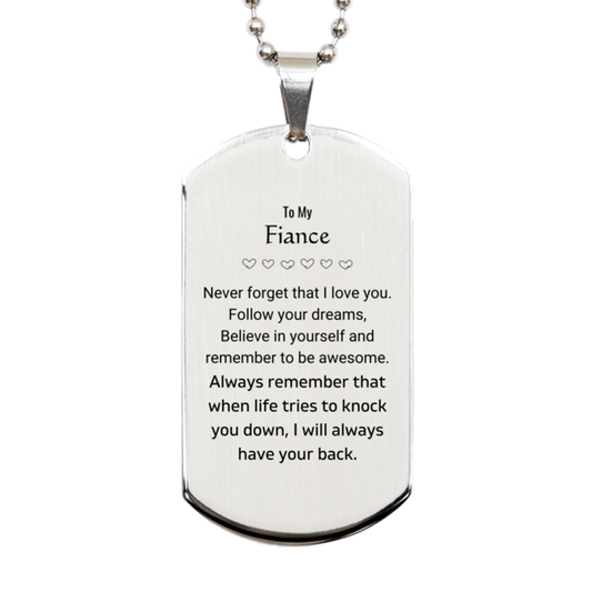 Fiance Inspirational Necklace - Follow Your Dreams | Birthday Gift